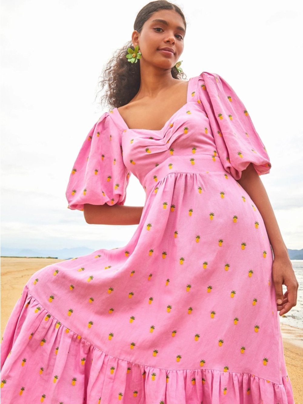 Farm Rio pineapple maxi dress